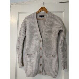 ITALIAN YARN Oversized COZY Cable Knit Cardigan SIZE S Banana Republic